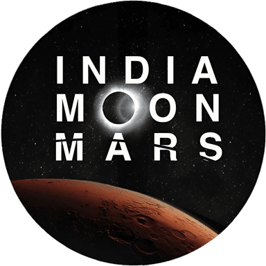 India Moon Mars background